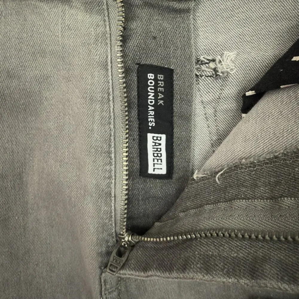 Barbell Apparel Jeans Mens Size 30 Gray Straight Athletic Fit 2.0 Stretch NWT